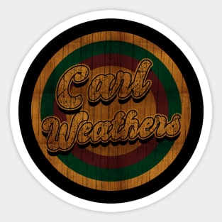 Circle Retro Carl Weathers Sticker